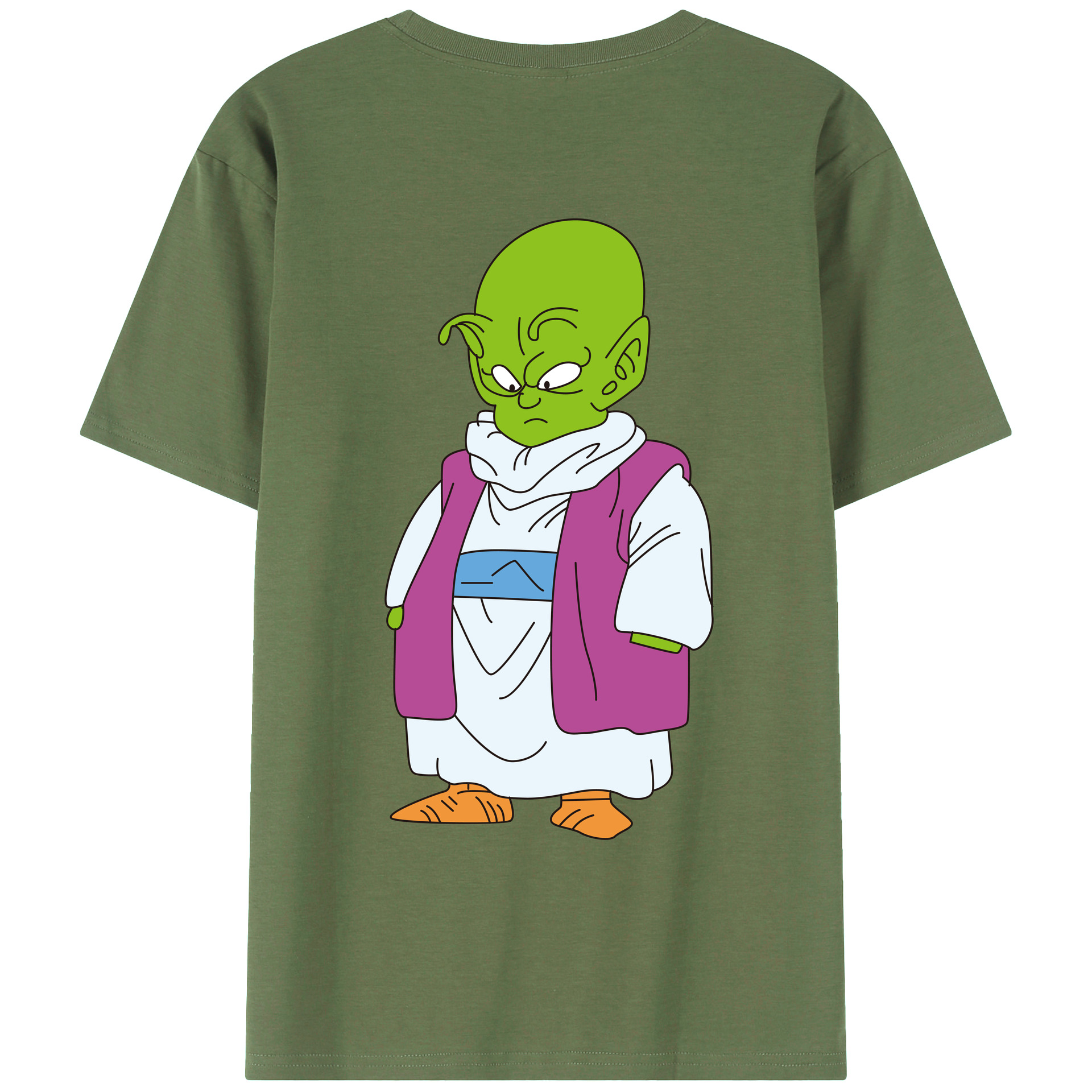 （画像用） ドラゴンボール ピッコロ DRAGON BALL Piccolo 綿100％ メンズ半袖Tシャツ（バックプリント） 通気性